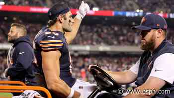 Bears TE Kmet to be 'sorely missed' after season-ending knee injury