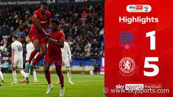 Five-goal thrashing sends Boro top of the Championship