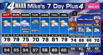 Oklahoma weather stuck on awesome for our weekend. Some rain/storms move into Metro area by very late Monday.