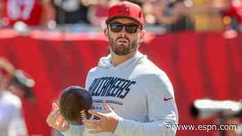 Inactives watch: Baker Mayfield in line to play; Lamar Jackson, Puka Nacua uncertain