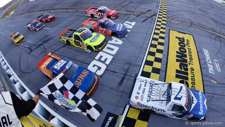 Sammy Smith earns first NASCAR Truck win in wild Talladega finish
