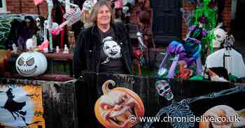 Mum creates spooky Halloween display with gruesome decorations outside her Shiremoor home