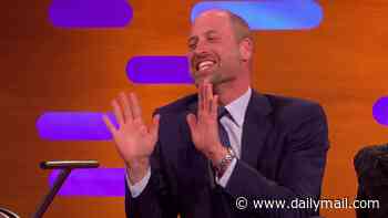 Prince William proves he's king of the sofa promoting his ecology awards on Graham Norton - as viewers hail 'down to earth' heir for being 'up for a laugh'
