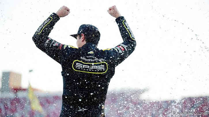 Sammy Smith Surges Past Majeski, Honeycutt to Win Talladega Truck Race