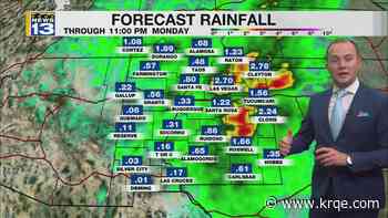 Heavy rain, severe weather threat continues into the weekend across New Mexico, southwest Colorado