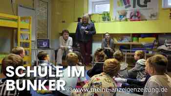 Drohne schlägt auf Schulhof ein: Ukrainische Kinder lernen im Bunker weiter