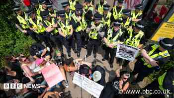 Police spend £800k on protests at dog-breeding site