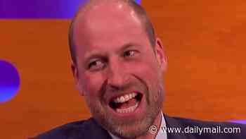 Prince William jokes he tried to move Taylor Swift's husband Travis Kelce out of viral snap with George and Charlotte as he recalls meeting the singer at her 2024 show