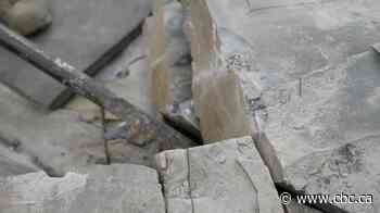 Shale rock, the geological picture