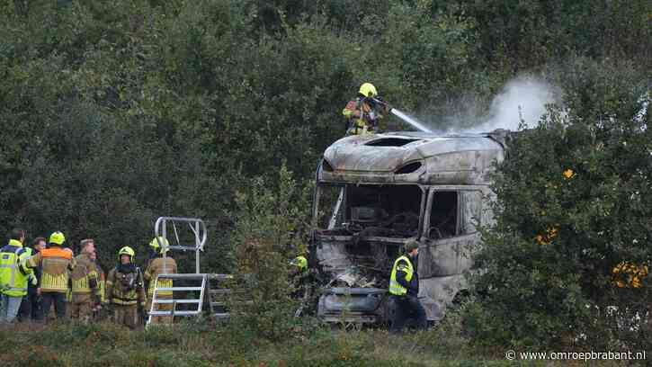 Trucker overleeft crash en brand Gilze, vraagtekens rond slachtoffers auto