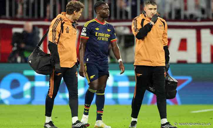 Bukayo Saka's injury concerns deepen as Arsenal prepare for Everton