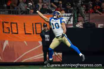 Bombers top B.C. Lions 34-10 to earn playoff spot