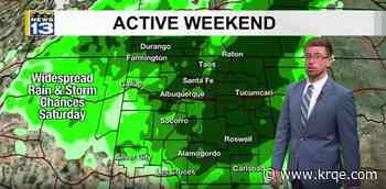 Heavy rainfall, storms continue across New Mexico on Saturday