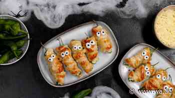 Paprika-Mumien zu Halloween: Gruseliges Fingerfood-Rezept, das Kinder und Erwachsene begeistert