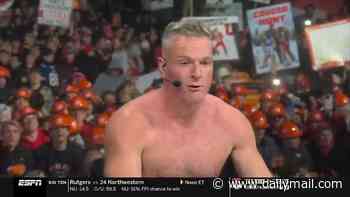 Pat McAfee ramps up feud with New York Times with antagonistic shirtless display on College GameDay