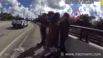 Bodycam shows woman tossing stolen tablet into canal in Plantation