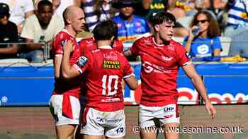 Scarlets lose 14-try thriller in South Africa despite Wales star's hat-trick