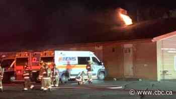 Regina Firefighters extinguish fire at Hill Avenue building