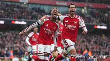 Arsenal rediscover magic touch at corners as Ezri Konsa and Gabriel punish wasteful Everton and move Gunners level at top with Man City