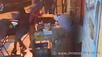 Moment two men shoot eachother in nightclub after row over 'respect'