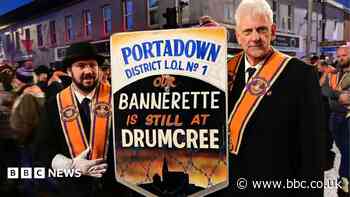 Large rally taking place in support of Drumcree Orangemen