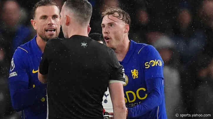 Why was Cole Palmer sent off against Tottenham?