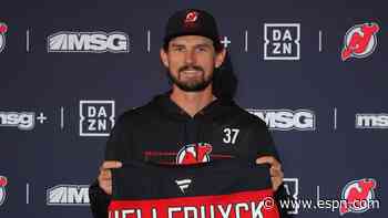 Hellebuyck happy for deal with the Devils: Sitting at home 'was getting to me'