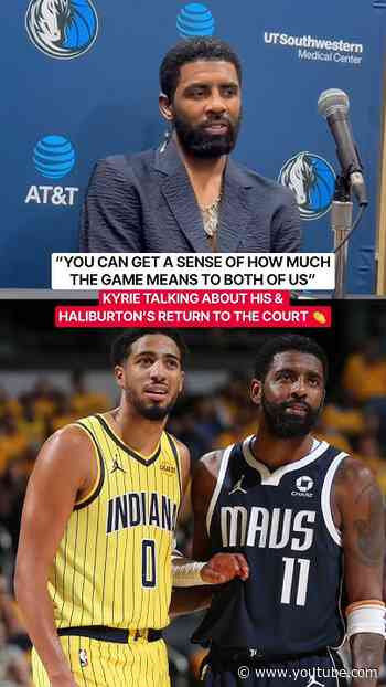 Kyrie knows what that moment meant for Tyrese Haliburton ❤️ (DallasSportsJournael/YT)