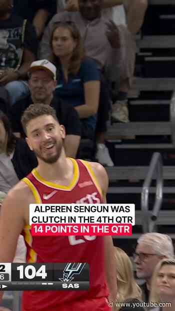 Sengun was cooking in the 4th for the Rockets 🔥