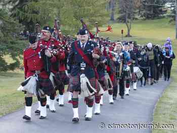 Edmontonians take to the trails for 10th annual Rucksack March for Remembrance