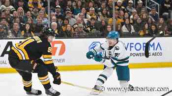 Bruins tally 4 in the 3rd to edge Sharks, extend unbeaten streak to 8