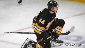 James Hagens is playing like a power forward — and future star — for surging Bruins