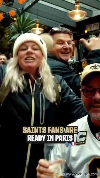 Saints Fans are Ready in Paris! #shorts #nfl
