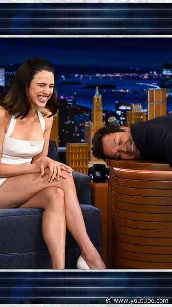 #MargaretQualley challenges Jimmy to a game of Truth or Dare 🤣 #FallonFlashback