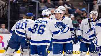 Mammoth beat Lightning 5-4 in OT as Kucherov becomes Tampa Bay’s franchise leader in points