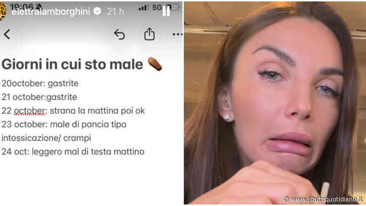 “Da qualche mese sto avendo dei seri problemi fisici che non fanno che peggiorare. Non vi nego che sto pensando di annullare tutti gli impegni”: così Elettra Lamborghini