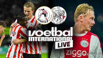 VI Live: Ajax tegen een ongewijzigd Sparta, Meijer complimenteert Toornstra