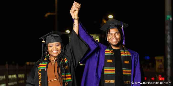 My mom and I graduated from college in the same year. I was 23, and she was in her late 40s.