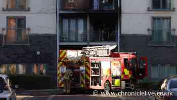 Gateshead fire causes damage to riverside block of flats with two in hospital