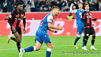 Treffer in der Schlussphase: Hoffenheim siegt im Endspurt gegen Leverkusen