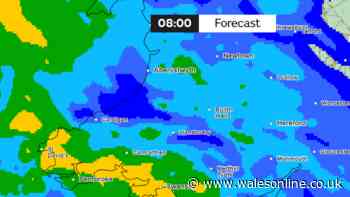 Met Office weather maps show when the next heavy rain is set to hit Wales
