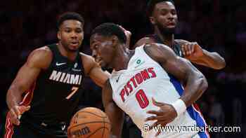 Pistons C Jalen Duren (hamstring) out at least two weeks