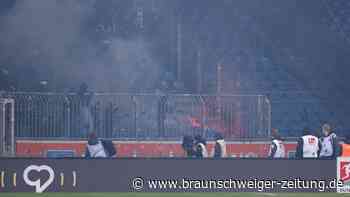Schlechte Verlierer? 96-Ultras sorgen beim Derby in Braunschweig für Tumult