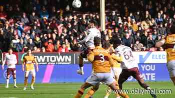 Motherwell 0-2 Hearts: Alarm bells ringing for Alfred Johansson after sixth straight league defeat