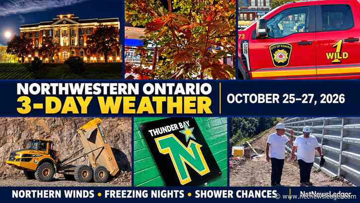 Northwestern Ontario’s October 25–27 forecast brings northern wind warnings