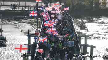 Hundreds gather for migrant protests in Gosport