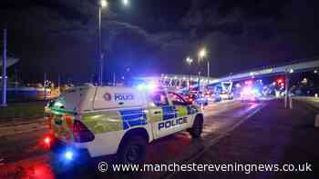 Police cordon in place near Etihad Stadium as road closed off