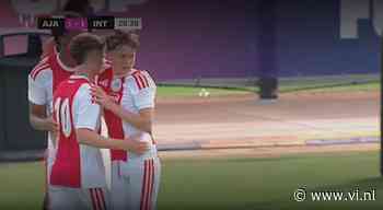Zoon Heitinga (15) schittert bij Ajax op Messi Cup met twee ingedraaide corners