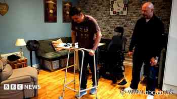 Mile challenge for man told he would never walk again