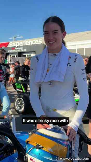 Jade on her best race finish in F1 Academy so far 💙